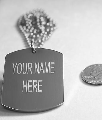 FSU FLORIDA SEMINOLES  X LARGE  DOG TAG STAINLESS STEEL NECKLACE LOGO - Samstagsandmore