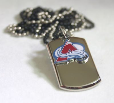 NHL COLORADO AVALANCHE NECKLACE DOGTAG PENDANT ENGRAVE - Samstagsandmore