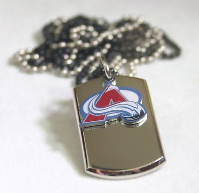NHL COLORADO AVALANCHE NECKLACE DOGTAG PENDANT ENGRAVE - Samstagsandmore