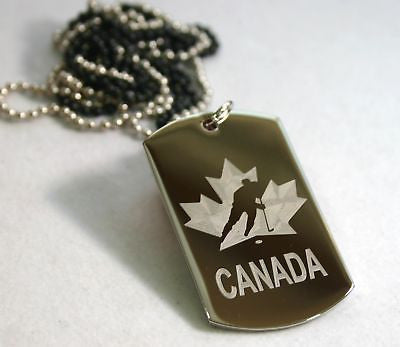 STAINLESS STEEL NHL CANADIEN HOCKEY /CUSTOM TAG NECKLACE PERSONALIZE - Samstagsandmore