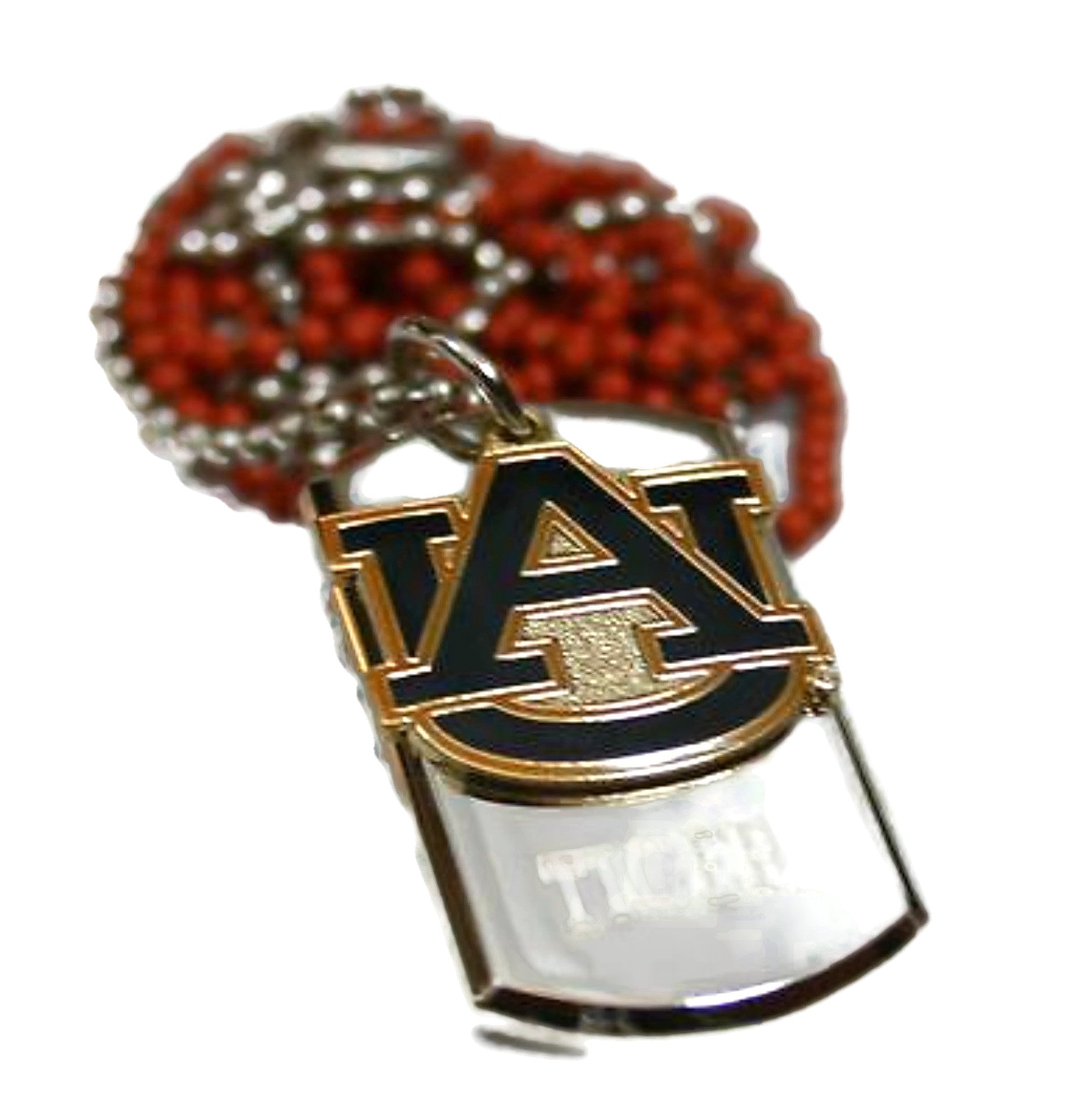 AUBURN UNIVERSITY NECKLACE TAG PENDANT CHAIN STAINLESS STEEL DOG TAG - Samstagsandmore