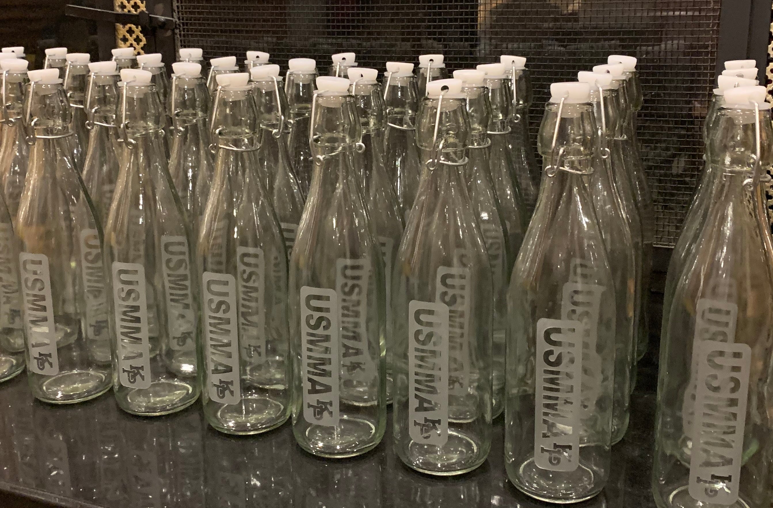Message in a bottle flip-top bottle USNA USAFA USMMA USCGA USMA graduation commencement - Samstagsandmore