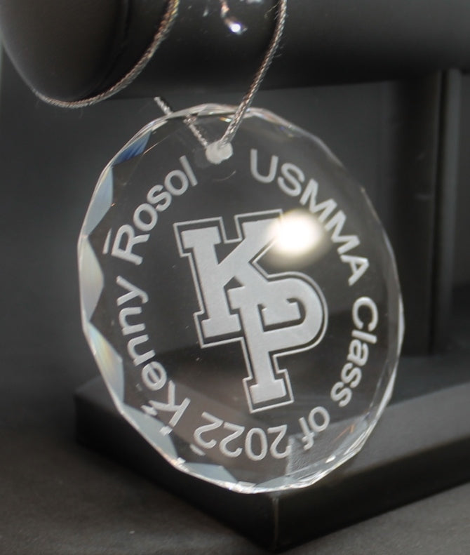 USMMA United States Merchant Marines KP Kings Point Crystal Ornament Customize graduation commencement USNA USAFA USCGA - Samstagsandmore