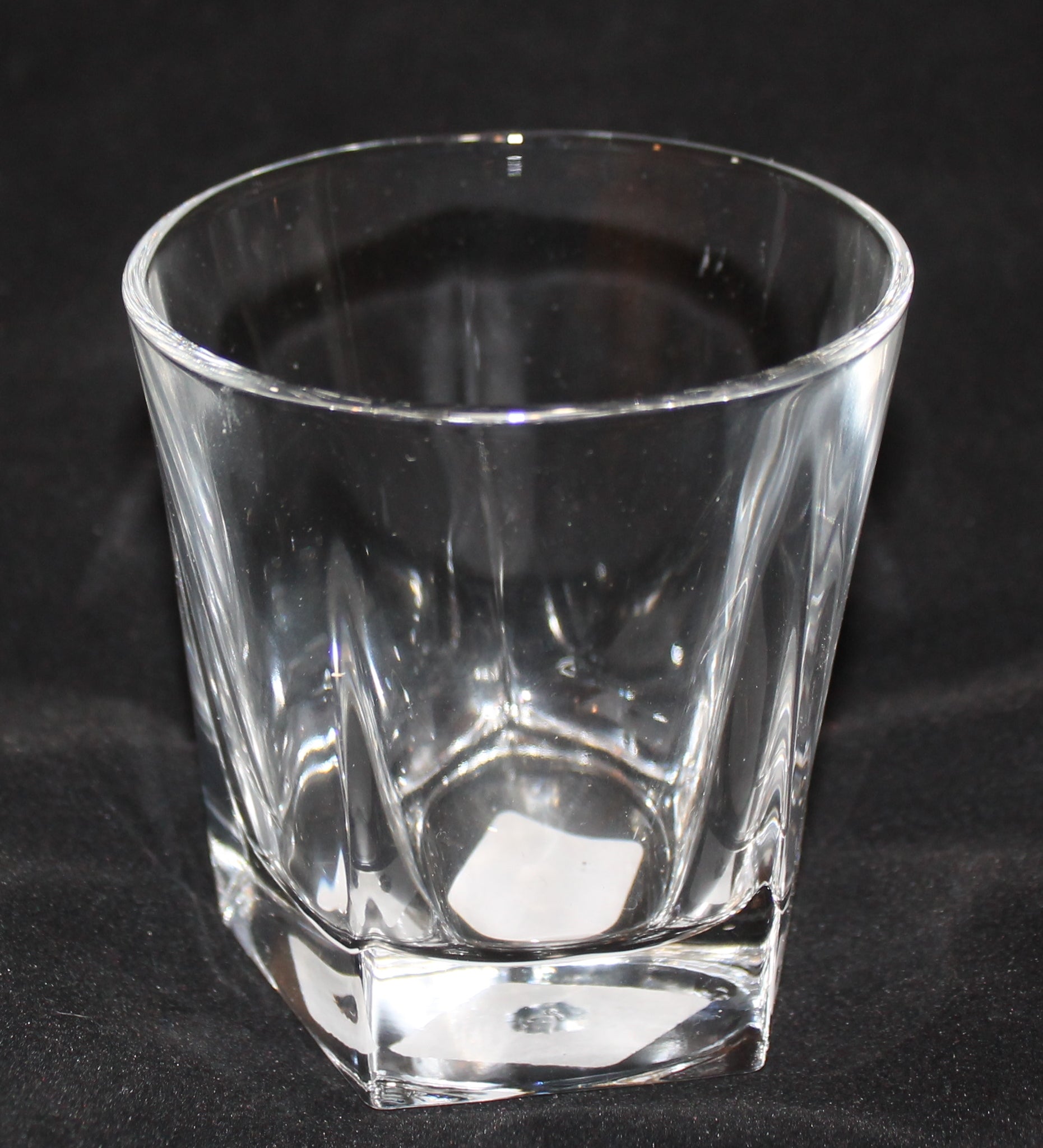 ROCKS GLASS 5-SIDED USNA USAFA USMMA SAND CARVED BOURBON WHISKEY SET OF 8 graduation commencement USCGA USMA - Samstagsandmore