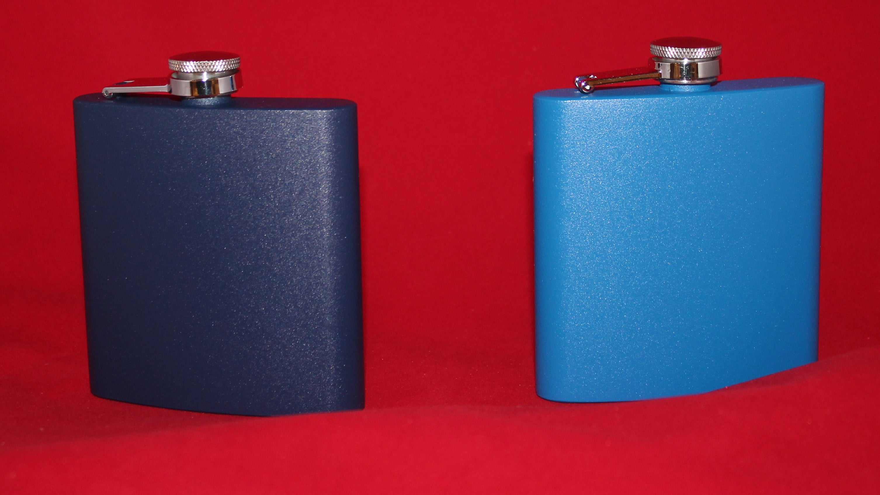 Custom Laser Engraved 6 oz Stainless Steel powder coated Flask USNA USMMA USAFA - Samstagsandmore