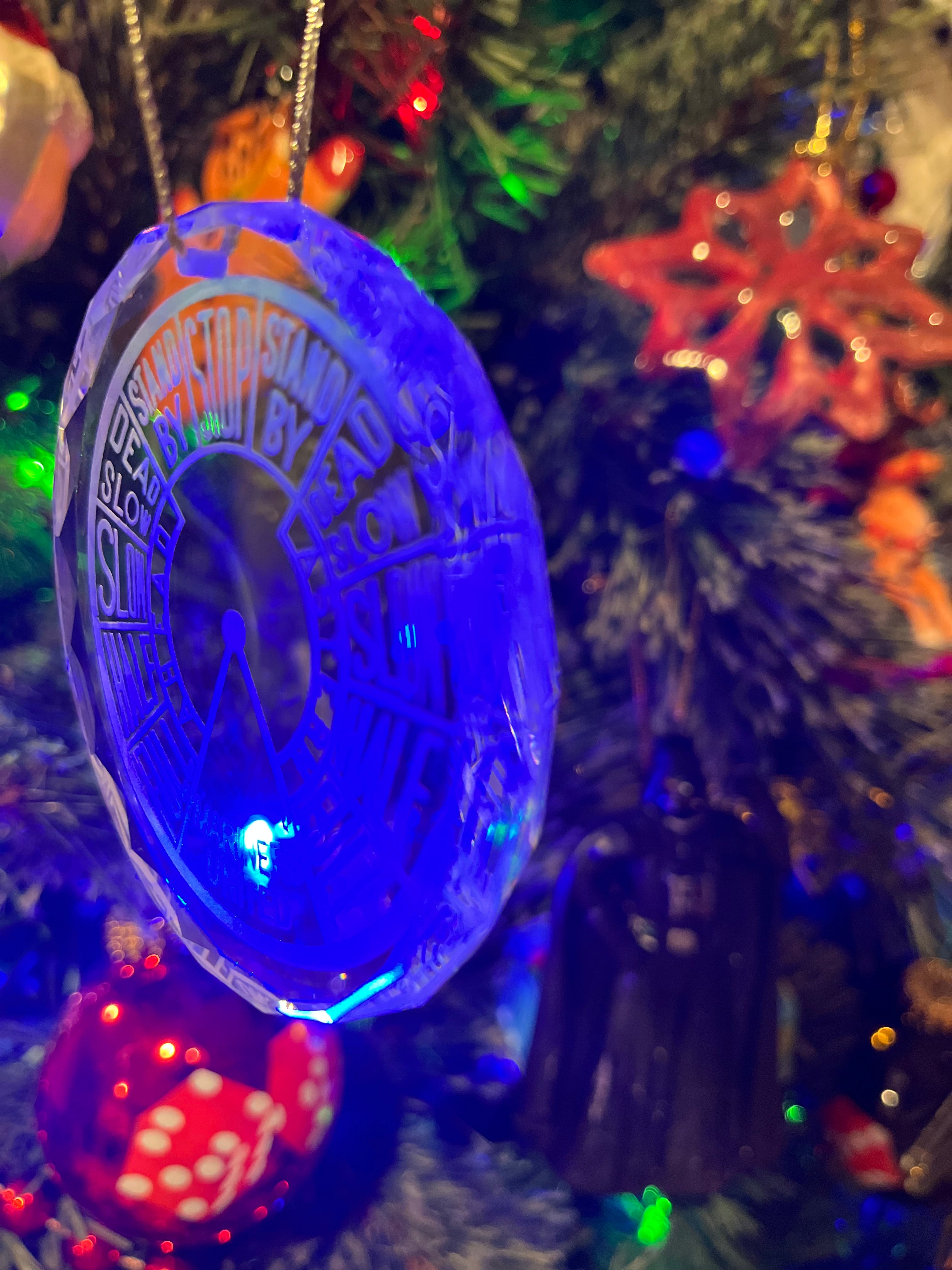 Crystal Ornament EOT Engine Order Telegraph Mariners United Merchant Marine Nautical