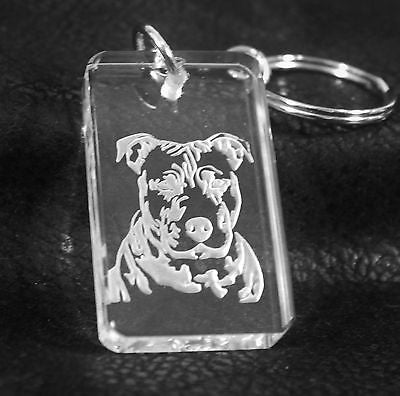 PIT BULL CRYSTAL KEY CHAIN HAND MADE - Samstagsandmore
