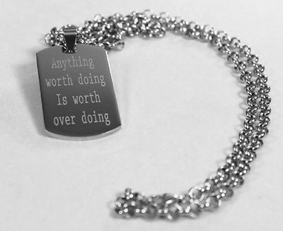 MOTIVATIONAL POSITIVE QUOTES SOLID THICK STAINLESS STEEL SHINE - Samstagsandmore