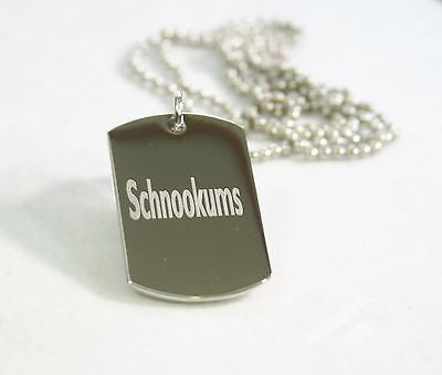 STAINLESS STEEL ALABAMA CRIMSON TIDE NECKLACE TAG CZ PENDANT FREE ENGRAVING - Samstagsandmore