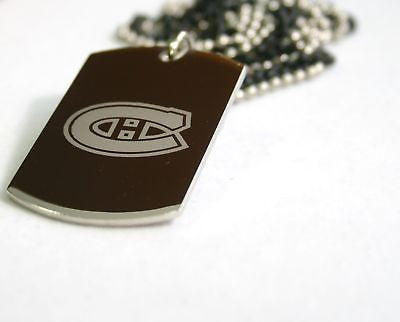 STAINLESS STEEL NHL CANADIEN HOCKEY /CUSTOM TAG NECKLACE PERSONALIZE - Samstagsandmore