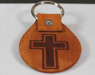 LORDS PRAYER LEATHER LASER ENGRAVED KEY CHAIN MADE IN THE USA 2X ENGRAVING - Samstagsandmore