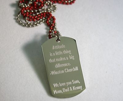 UNIVERSITY OF ALABAMA CUSTOM TAG NECKLACE PENDANT STAINLESS STEEL - Samstagsandmore