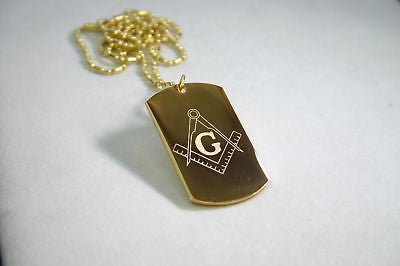 GOLD PLATED NECKLACE PENDANT DOG TAG CZ CUSTOM - Samstagsandmore