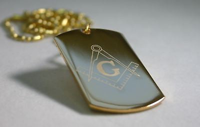 GOLD PLATED NECKLACE PENDANT DOG TAG CZ CUSTOM - Samstagsandmore