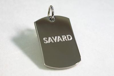 POLICE PENDANT NECKLACE DOG TAG PENDANT FREE ENGRAVING - Samstagsandmore