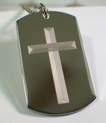 PRAYER TO ST. MICHAEL, CROSS 2S DOG TAG NECKLACE STAINLESS STEEL - Samstagsandmore