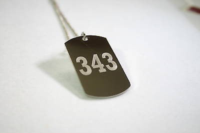 911 9-11 NEVER FORGET STAINLESS STEEL TAG NECKLACE MEMORIAL - Samstagsandmore