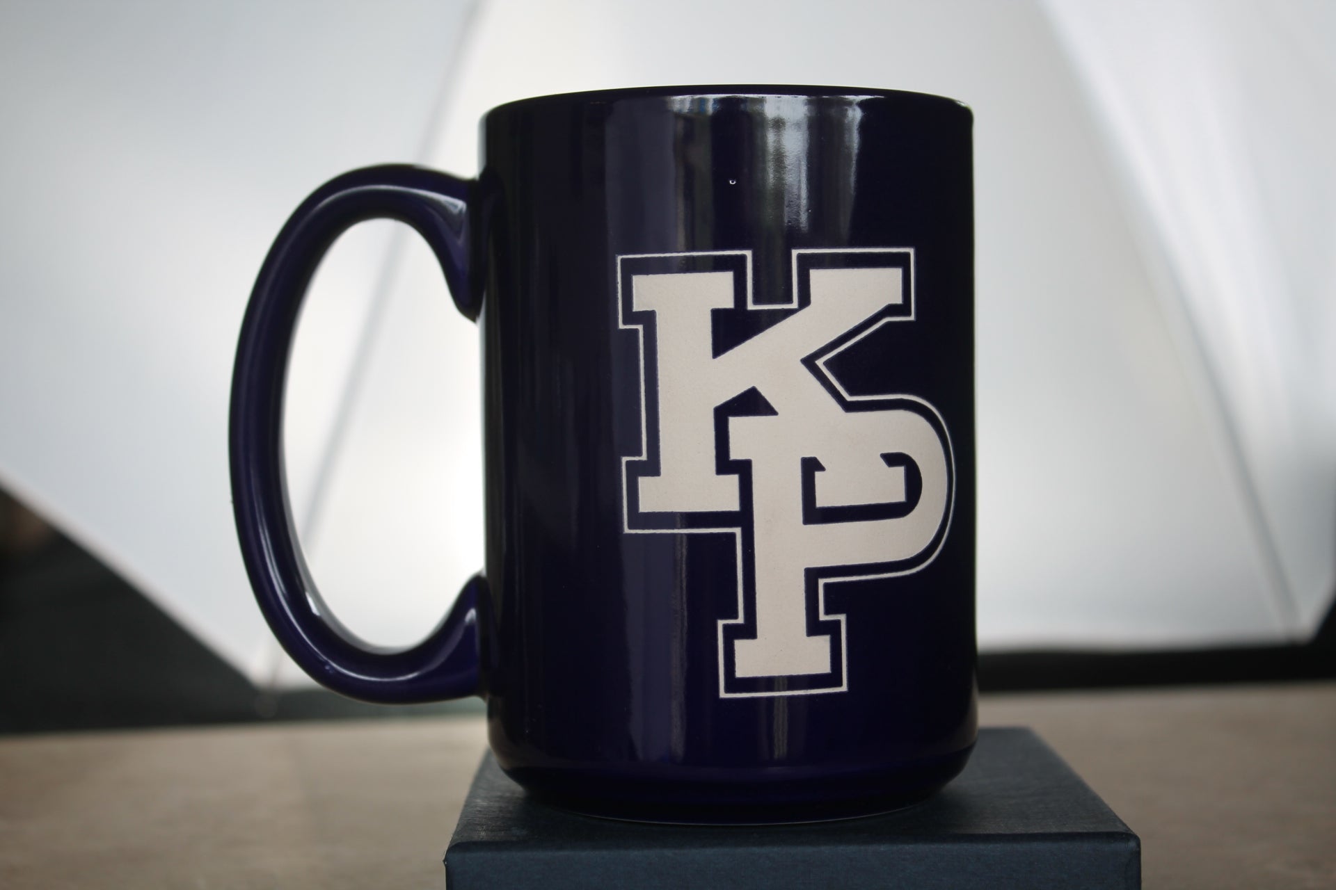 USMMA Merchant Marine Academy KP Glazed Or Clear Coffee Cups Set Of 2 Sand Carved - Samstagsandmore