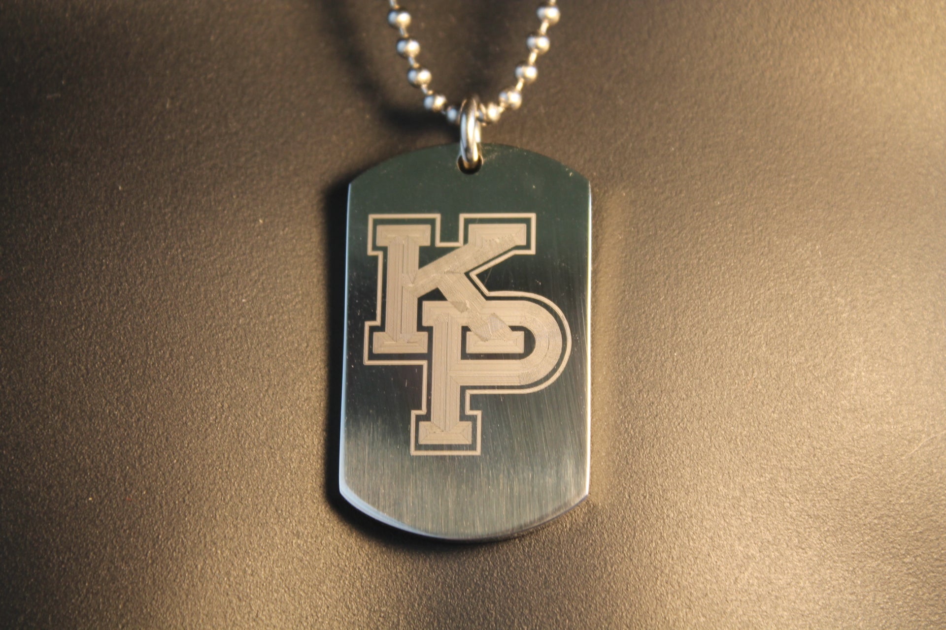 USMMA US MERCHANT MARINE ACADEMY KP KINGS POINT LOGO THICK STAINLESS STEEL DOG TAG - Samstagsandmore