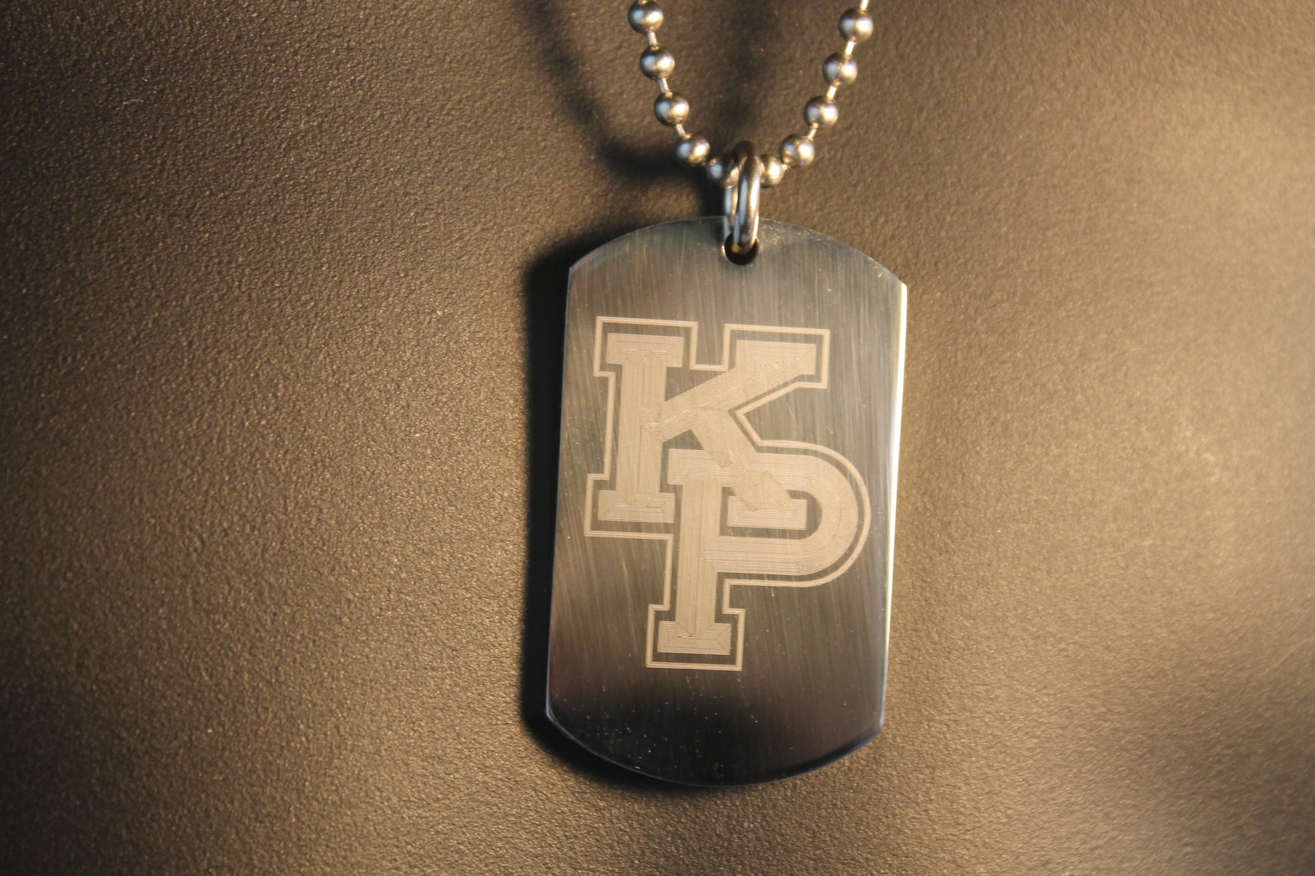 USMMA US MERCHANT MARINE ACADEMY KP KINGS POINT LOGO THICK STAINLESS STEEL DOG TAG - Samstagsandmore