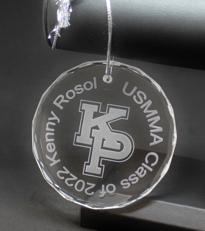 USMMA United States  Merchant Marines KP Kings Point Crystal Ornament Customize graduation commencement USNA USAFA USCGA - Samstagsandmore