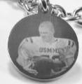 PHOTO PICTURE TAG CUSTOM ENGRAVED 1" ROUND DOG TAG SILVER COLOR STAINLESS STEEL NO CHAIN - Samstagsandmore