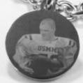 PHOTO PICTURE TAG CUSTOM ENGRAVED 1" ROUND DOG TAG SILVER COLOR STAINLESS STEEL NO CHAIN - Samstagsandmore