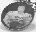 PHOTO PICTURE TAG CUSTOM ENGRAVED 1" ROUND DOG TAG SILVER COLOR STAINLESS STEEL NO CHAIN - Samstagsandmore