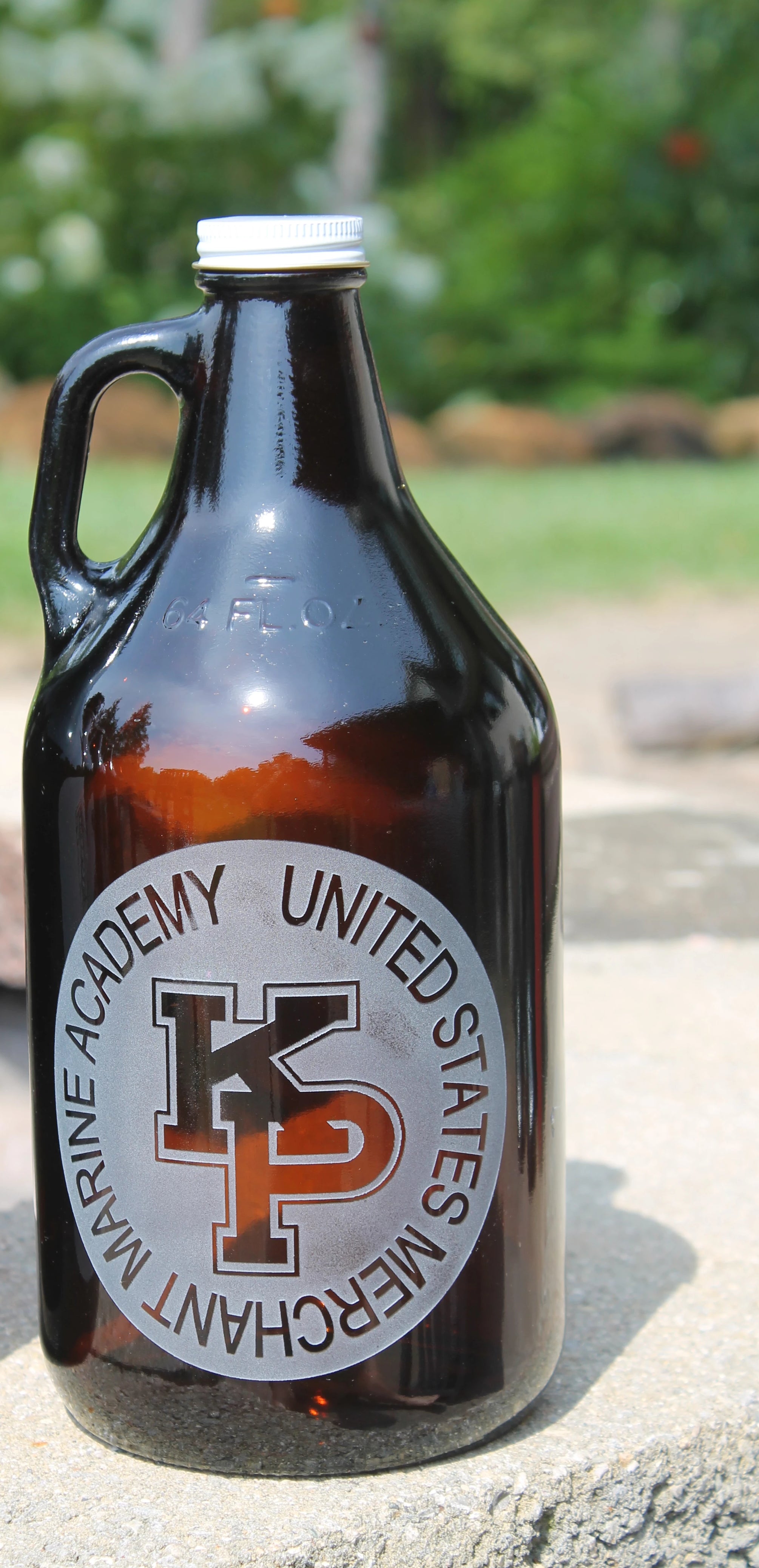 USMMA Merchant Marine Academy KP Growler Sand Carved Screw Cap graduation commencement USNA USAFA - Samstagsandmore