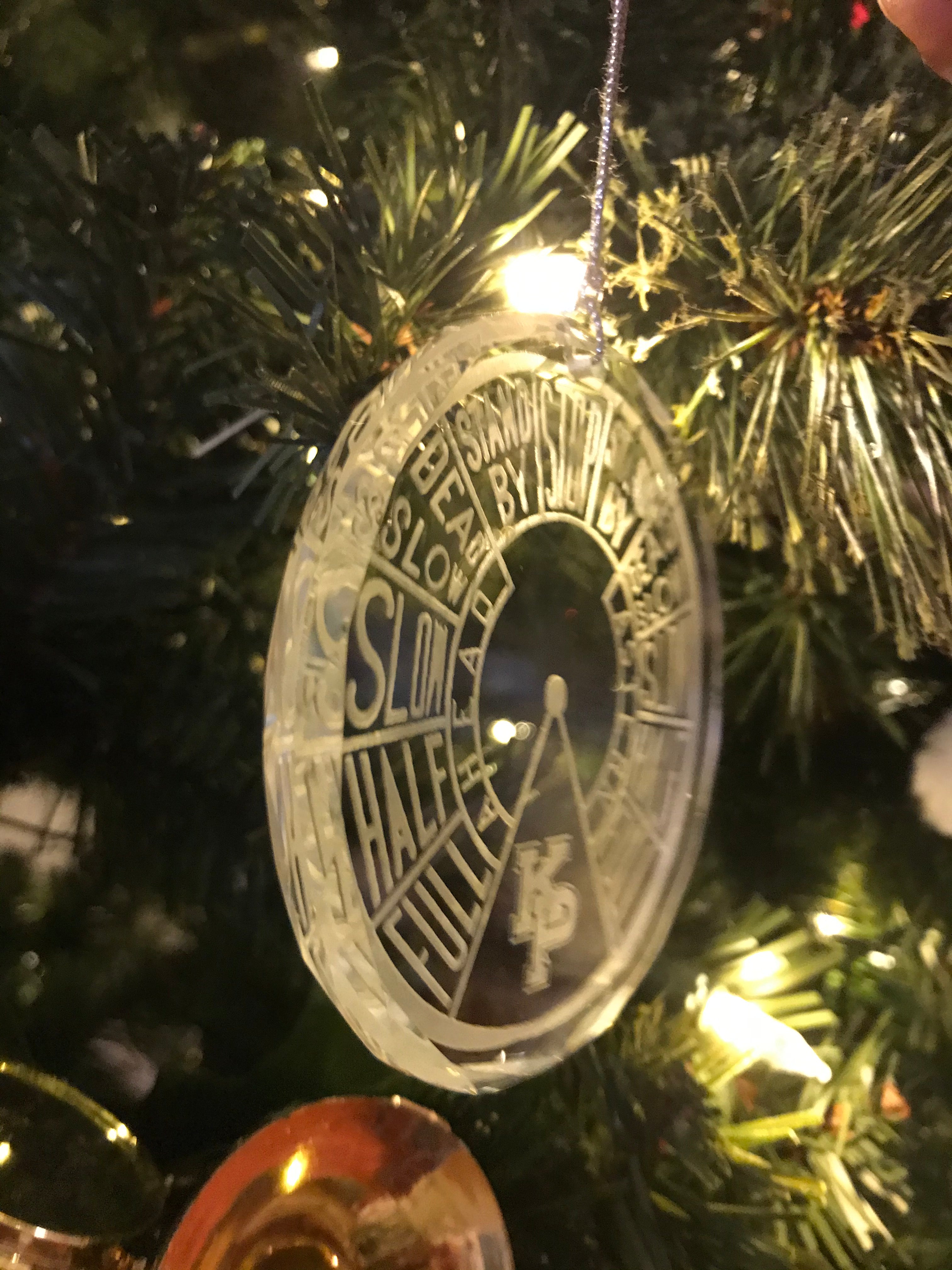 USMMA United States Merchant Marine KP Kings Point Crystal Ornament EOT Engine Order Telegraph - Samstagsandmore