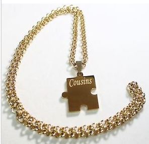 PUZZLE PIECE ONE 1 IPG THICK GOLD PLATED SOLID STAINLESS STEEL ROLO CHAIN NECKLACE - Samstagsandmore