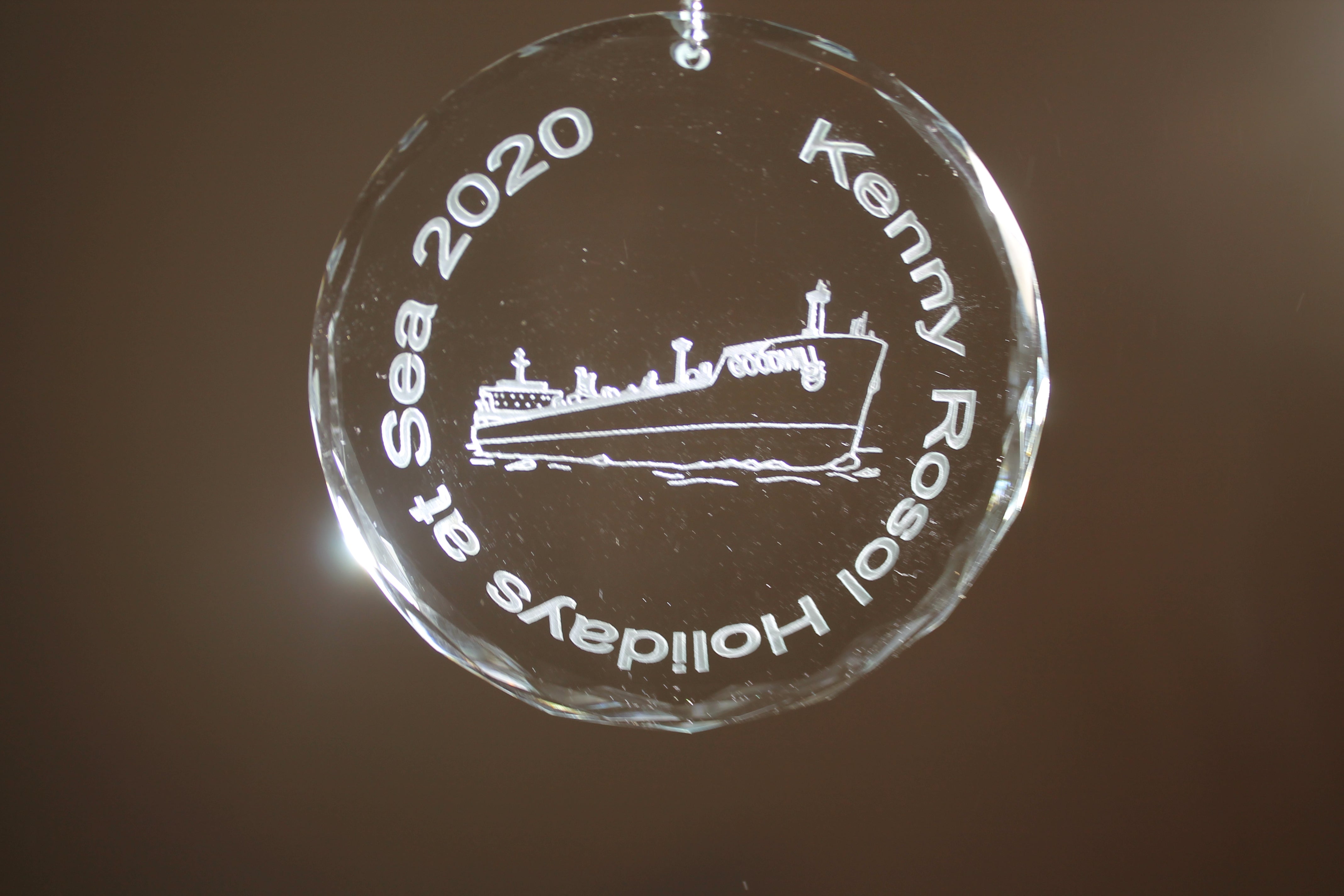 USMMA United States  Merchant Marines KP Kings Point Crystal Ornament HOLIDAYS AT SEA - Samstagsandmore