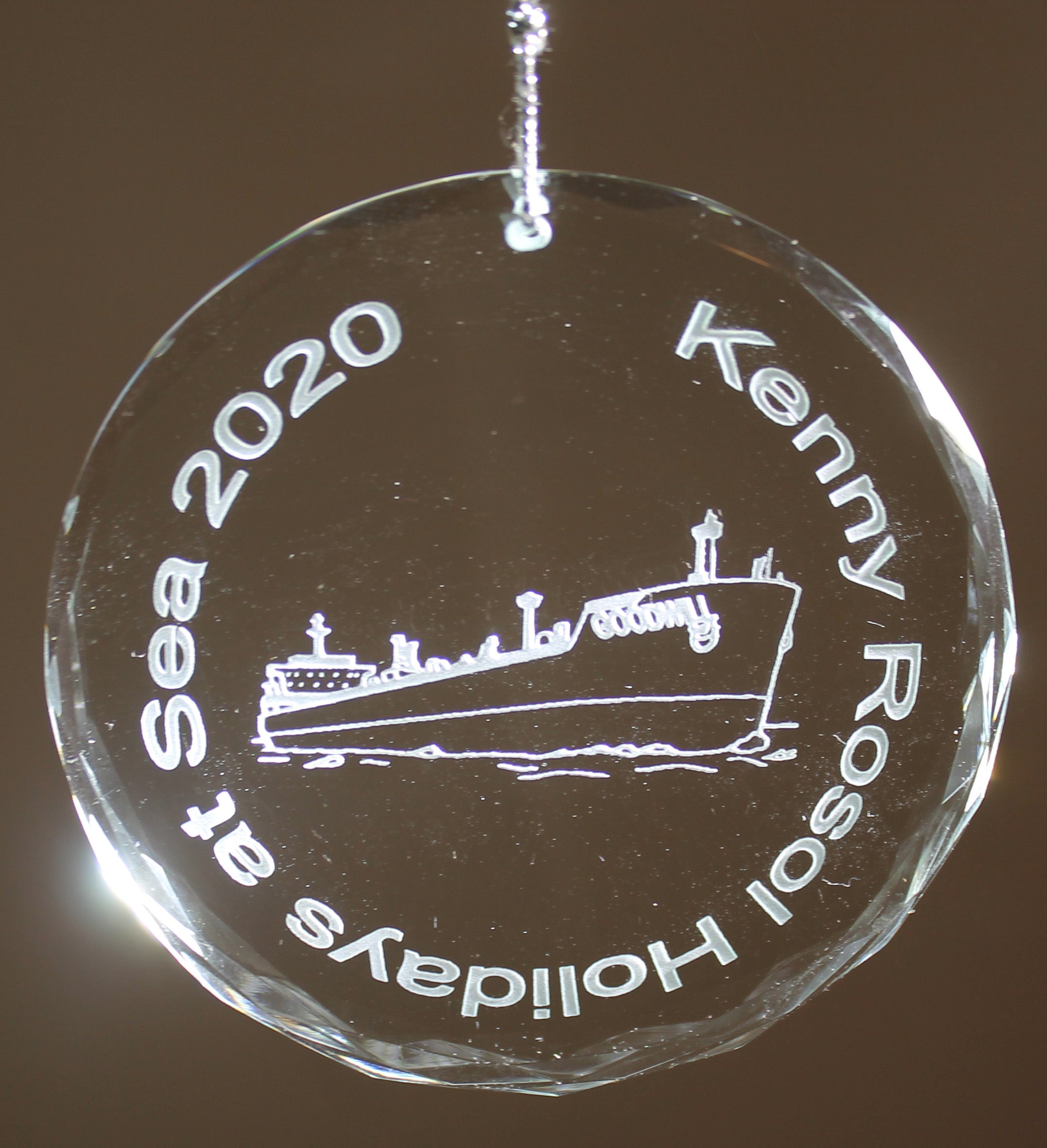 USMMA United States  Merchant Marines KP Kings Point Crystal Ornament HOLIDAYS AT SEA - Samstagsandmore
