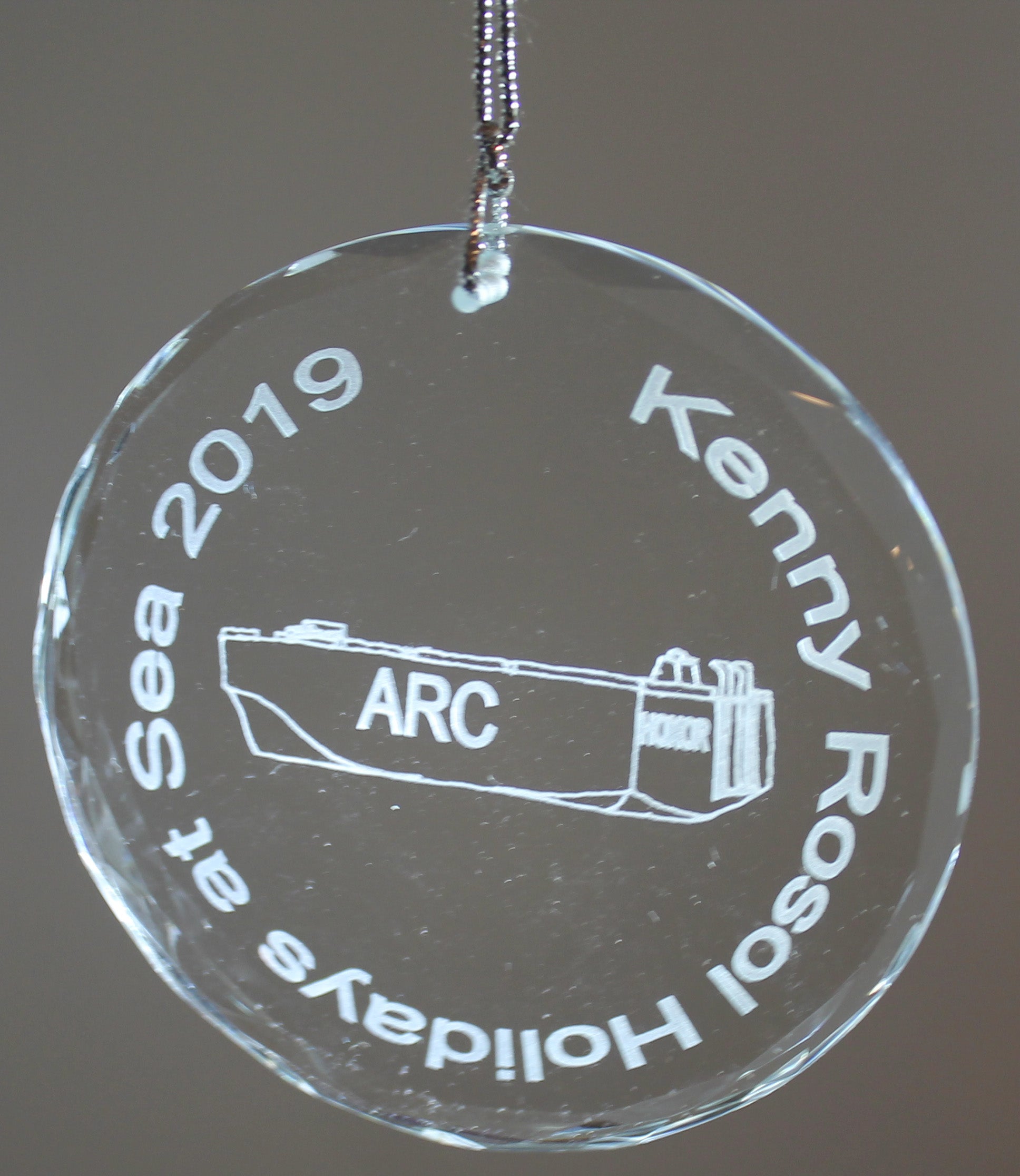USMMA United States  Merchant Marines KP Kings Point Crystal Ornament HOLIDAYS AT SEA - Samstagsandmore